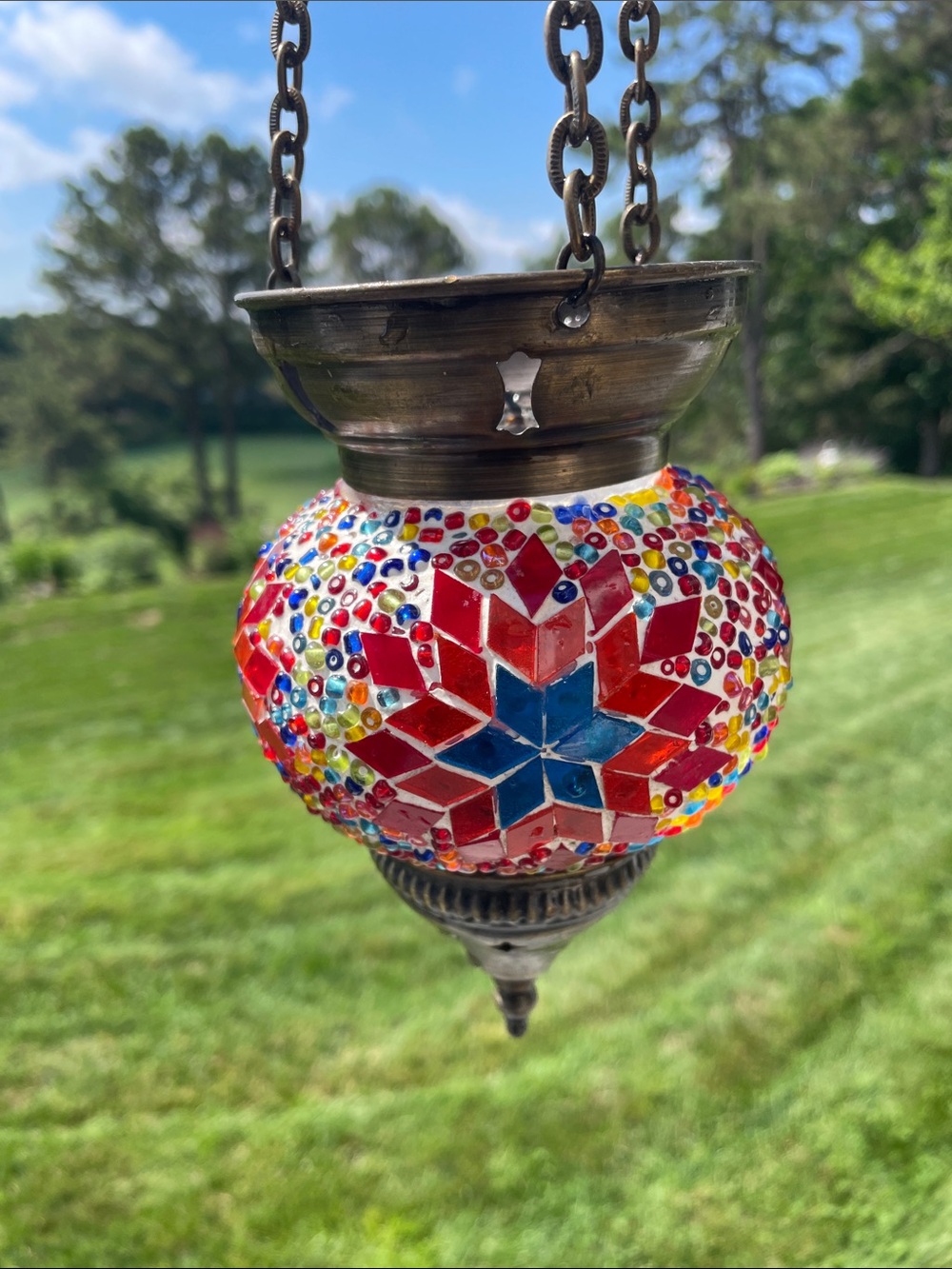 Turkish Moroccan Mosaic candle holder lantern